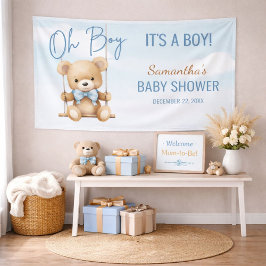 Niedlich Oh Junge, es ist eine Baby-Dusche für Jun Banner