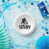 Niedlich Oh Snap Xmas Pappteller (Party)