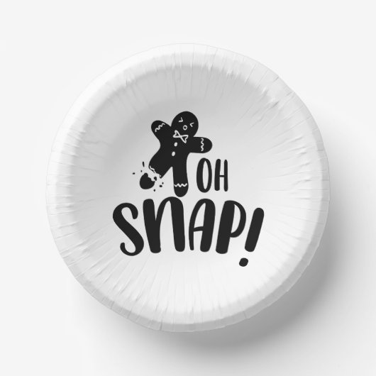 Niedlich Oh Snap Xmas Pappteller (Vorderseite)