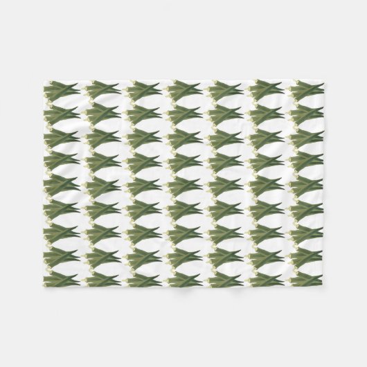 Niedlich Okra Fleecedecke (Vorderseite (Horizontal))