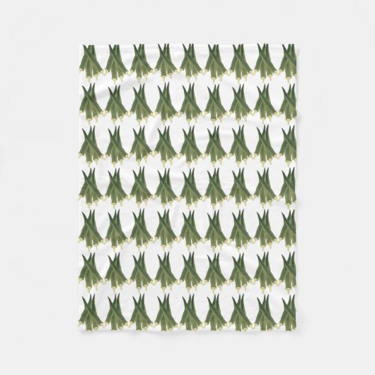 Niedlich Okra Fleecedecke (Vorderseite)