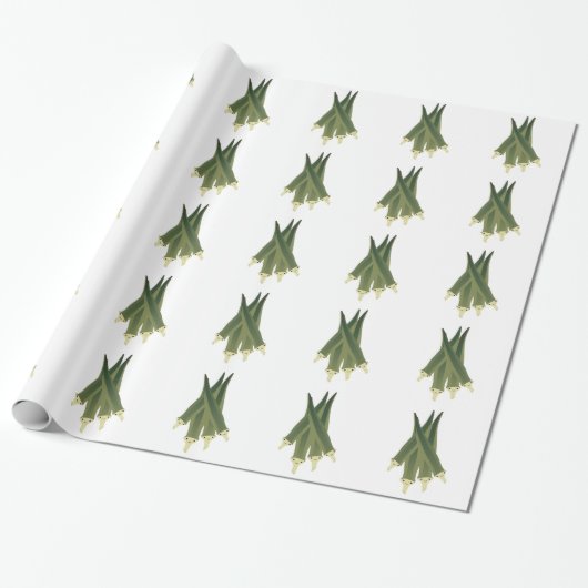 Niedlich Okra Geschenkpapier (Ungerollt)