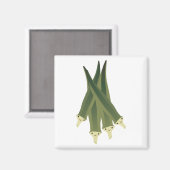 Niedlich Okra Magnet (Vorderseite/Rückseite)