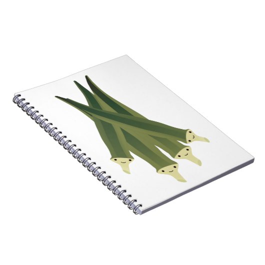 Niedlich Okra Notizblock (Rechte Seite)