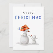 Niedlich Oma Snowman Frohe Weihnachten (Vorderseite)