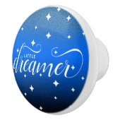 Niedlich Ombre Midnight Blue Starry Little Dreamer Keramikknauf (Rechts)