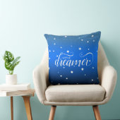 Niedlich Ombre Midnight Blue Starry Little Dreamer Kissen (Stuhl )