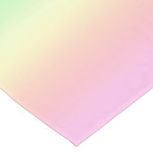 Niedlich Ombre Pastel Rainbow Gradient Party Kurzer Tischläufer (Ecke)