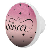 Niedlich Ombre Pink Glitzer Starry Tiny Dancer Keramikknauf (Rechts)