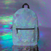 Niedlich Opal Iridescent Monogram Kid's Bedruckter Rucksack