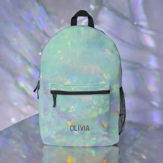 Niedlich Opal Iridescent Monogram Kid's Bedruckter Rucksack