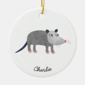 Niedlich Opossum Personalisiert Keramik Ornament (Vorne)