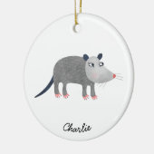 Niedlich Opossum Personalisiert Keramik Ornament (Links)