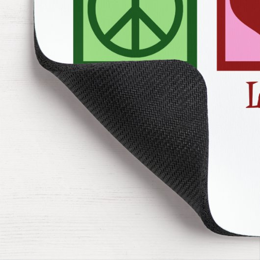 Niedlich Optometriker Friedens-Liebe Optometrie Mousepad (Ecke)