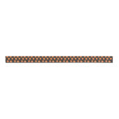 Niedlich Orange Black Polka Dot Halloween Ripsband (Vorderseite)