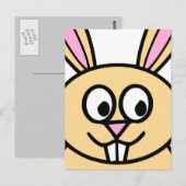 Niedlich Orange Bunny Rabbit Postkarte (Vorne/Hinten)