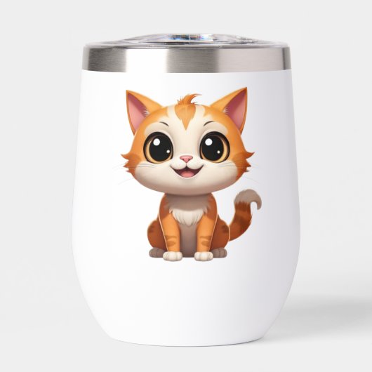 Niedlich Orange Cat Cartoon Style Character-89738 (Vorderseite)