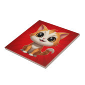 Niedlich Orange Cat Cartoon Style Character-89738 Fliese (Seite)