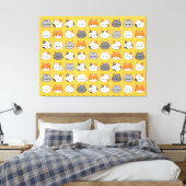 Niedlich Orange Cat Face Leinwanddruck (Insitu (Schlafzimmer))