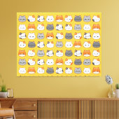 Niedlich Orange Cat Face Leinwanddruck (Insitu (Wohnzimmer))