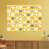 Niedlich Orange Cat Face Leinwanddruck (Insitu (Wohnzimmer))