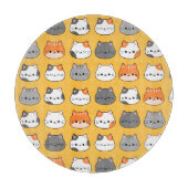 Niedlich Orange Cat Face Schneidebrett (Vorderseite)