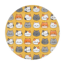 Niedlich Orange Cat Face Schneidebrett