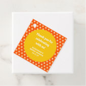 Niedlich Orange Daisy Brautparty Custom Vielen Dan Geschenkanhänger (Beispiel)