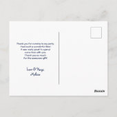 Niedlich Orange Fox mit Kraut Danke Postkarte (Rückseite)