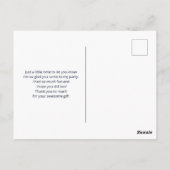 Niedlich Orange Fox Muster Vielen Dank Postkarte (Rückseite)