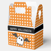 Niedlich Orange Ghost Halloween-Party Geschenkschachtel (Geöffnet)