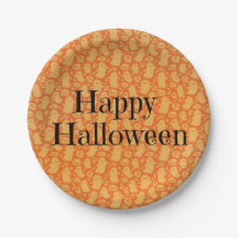 Niedlich Orange Ghost Happy Halloween Party