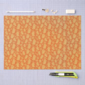 Niedlich Orange Ghosts Halloween Seidenpapier (Handwerk)