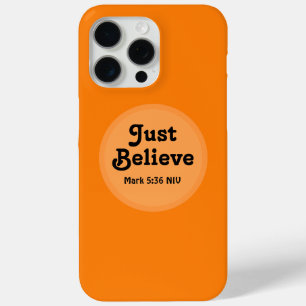 Niedlich Orange Glaube Bibel Verse Miracle Faith Case-Mate iPhone Hülle