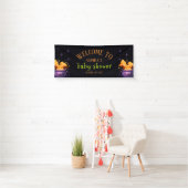 Niedlich Orange Halloween Cauldron Baby Dusche Emp Banner (Insitu)