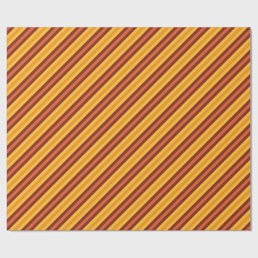 Niedlich orange Herbstgestreibe Geschenkpapier (Flach)