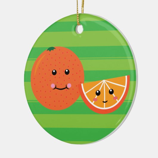 Niedlich Orange Keramikornament (Links)