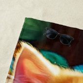 Niedlich Orange Kitten Art Strandtuch (Beispiel)