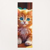 Niedlich Orange Kitten Art Yogamatte (Vorderseite)