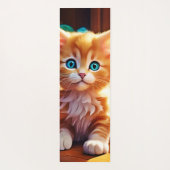 Niedlich Orange Kitten Art Yogamatte (Rückseite)