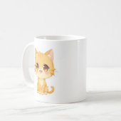 Niedlich Orange Kitten Kaffeetasse (Vorderseite Links)