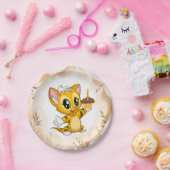 Niedlich Orange Kitty Cat Birthday Paper Teller (Party)