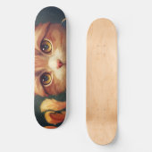 Niedlich Orange Kitty Cat Skateboard (Vorderseite)