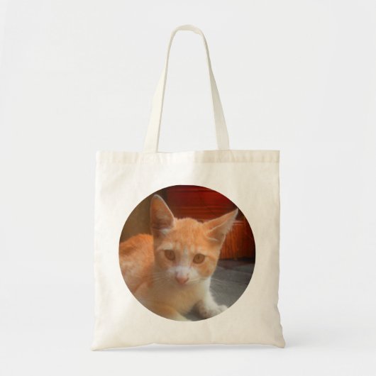 Niedlich Orange Kitty Cat Tragetasche (Vorne)