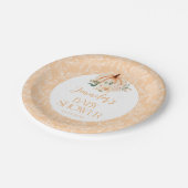 Niedlich Orange Kleine Orange Babydusche Pappteller (Schrägansicht)