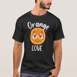Niedlich Orange Liebe Frucht Lächelnd Greengrocer T-Shirt