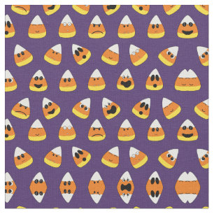Niedlich Orange Lila Halloween Emoji Candy Corn Stoff