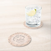 Niedlich Orange Little Pumpkin Fall Baby Dusche Runder Pappuntersetzer (Vor Ort)