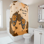 Niedlich Orange Mr. & Mrs. Monarch Butterfly Pair Duschvorhang (Beispiel)