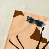 Niedlich Orange Mrs. Monarch Butterfly Beach Handt Strandtuch (Beispiel)